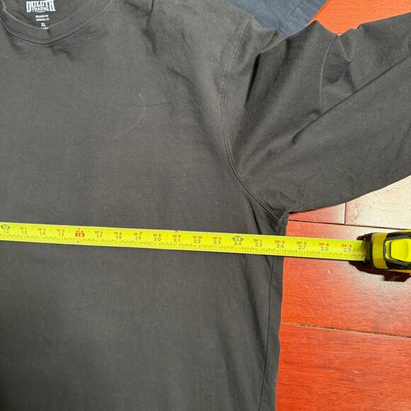 Duluth Trading Co 2 PACK Longtail XL Black Navy 100% Cotton Long Sleeve Shirt - Picture 4 of 8